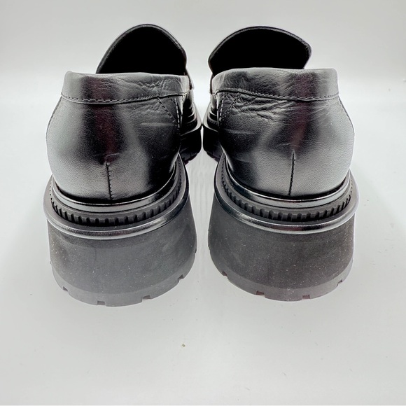 NEW Chanel 23A Quilted Black Calfskin Leather Platform Lug Sole Loafers EU 41 - Picture 7 of 12